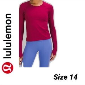 Lululemon Swiftly Tech 2.0 Long Sleeve Race Length Size 14